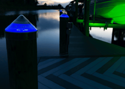 doklite solar piling cap dock lighting